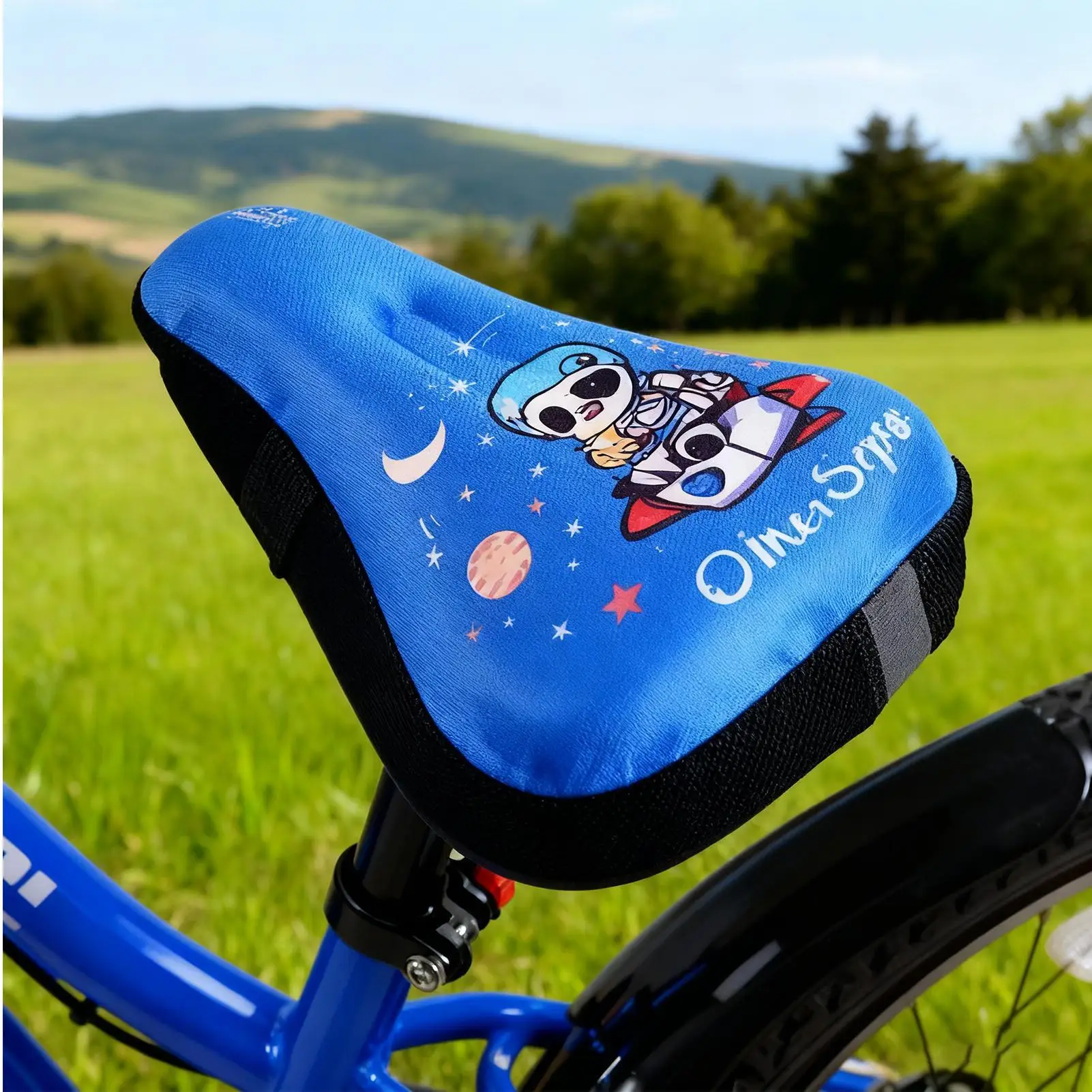

Cartoon Kids Bike Seat Cover Soft Breathable Cushion Pad Waterproof Bicycle Saddle Cover for Boys Girls, Protective Cycling Gift