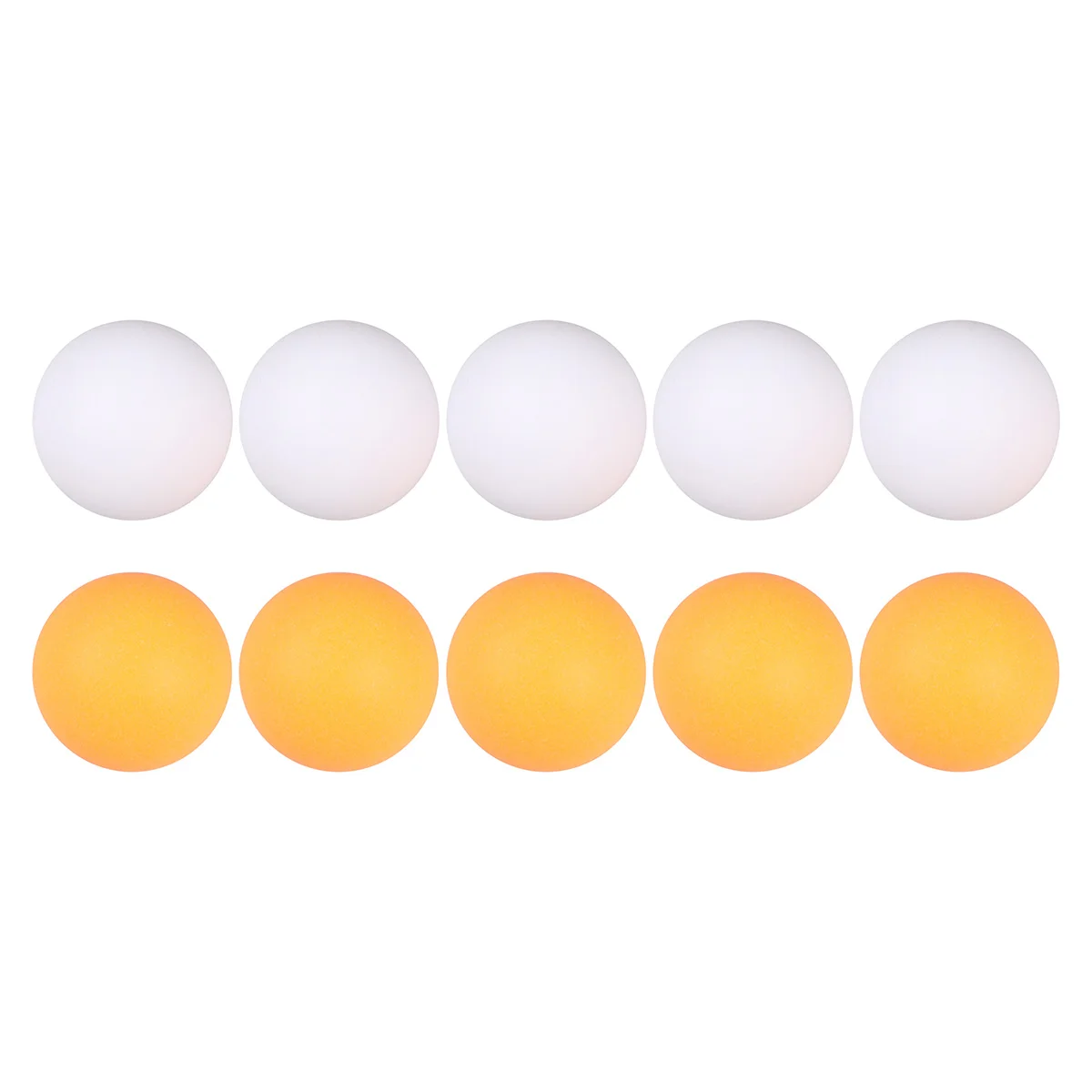 

10pcs Table Tennis Balls Durable ABS 2 Colors Pong Practice Balls for Beginners Smooth Seams Consistent Bounce Great