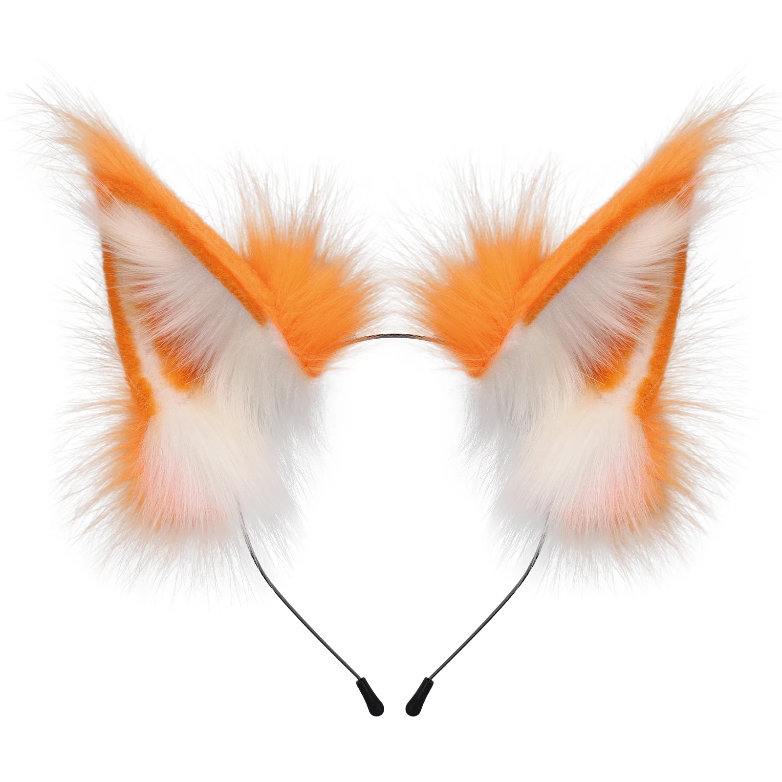 Tier Kunstpelz Fuchs Wolf Ohr Stirnband Pelzige handgemachte Haarband Kopfbedeckung Kostüm Cosplay Zubehör