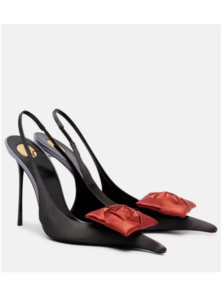 2026-Summer-Women's-New-Pointed-Shallow-Mouth-Sandals-Fashion-Show-Party-Wedding-Women's-Large-Size-Stiletto-Sandals image 6