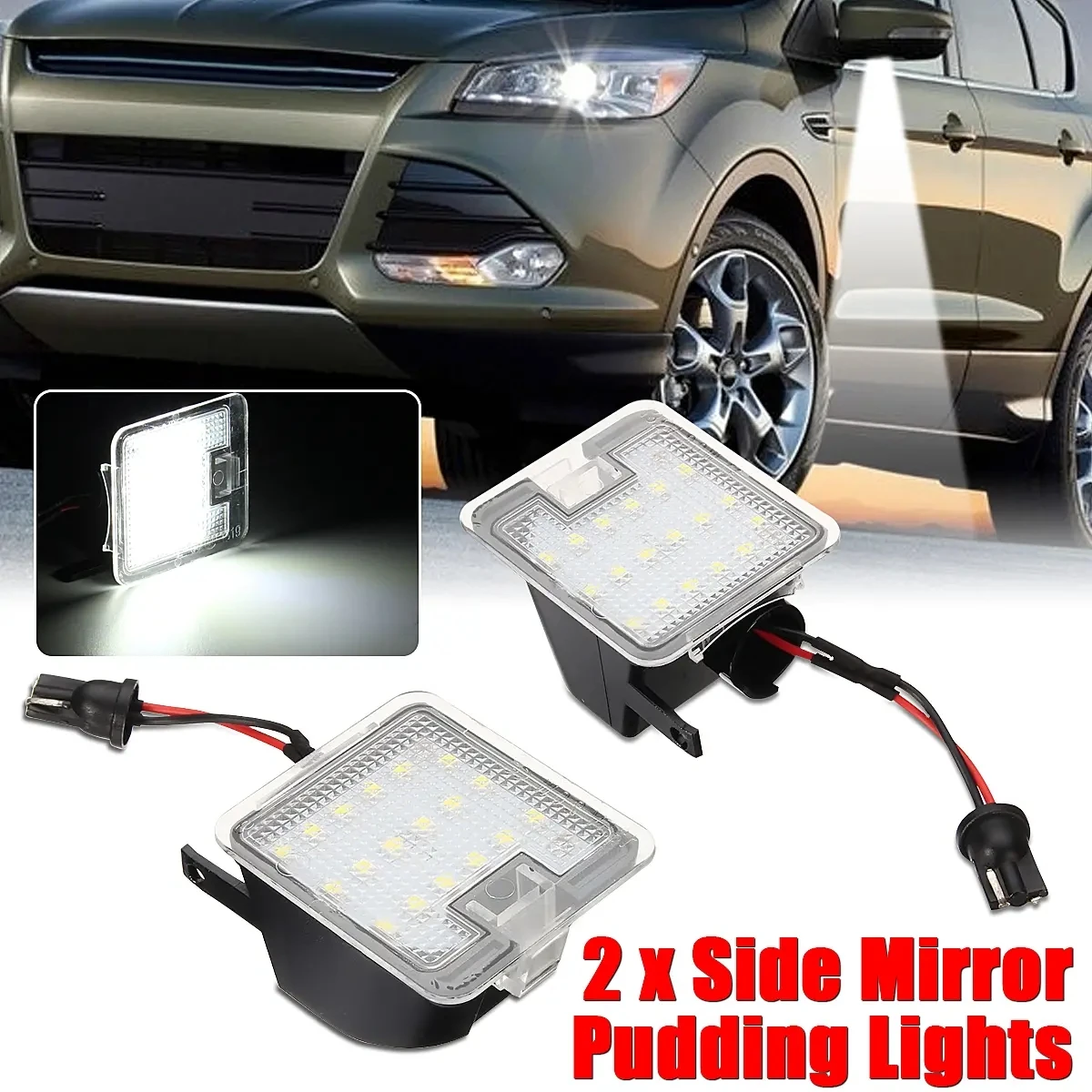 

2 шт. 18 светодиодных автомобильных боковых зеркал, декоративные лампы для Ford Mondeo MK4 IV 07-2014