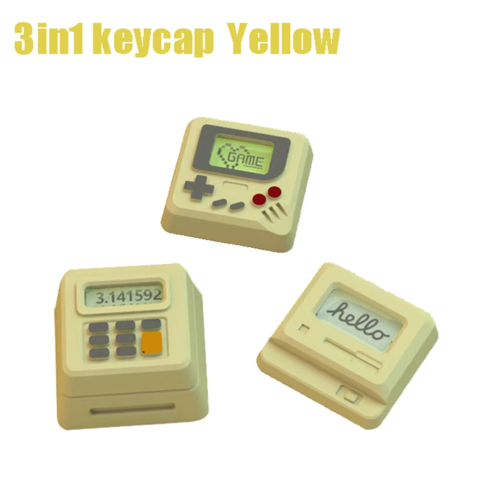 K04 Keyboard Keycaps 3 In1 Kit for Mechanical Classic Retro Cute Key Cap Cute Button Personalized Keycaps Light