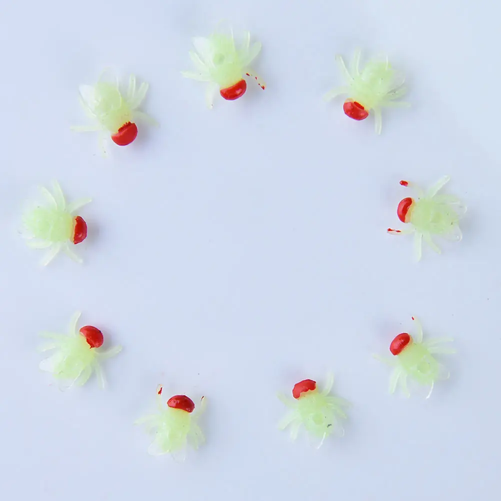 100 قطعة من الذباب البلاستيكي المقلد الاصطناعي يطير ديكور حفلات الهالوين المزحة للأطفال جمع لعبة الرعب خدعة