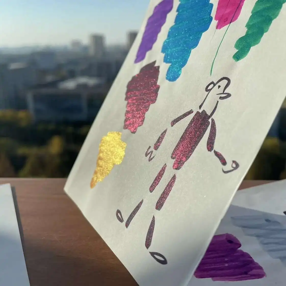 Japanese Bachuan Paper Tomoe River Paper  Loose Sheets Color Ink Test Papers 50sheets/lot