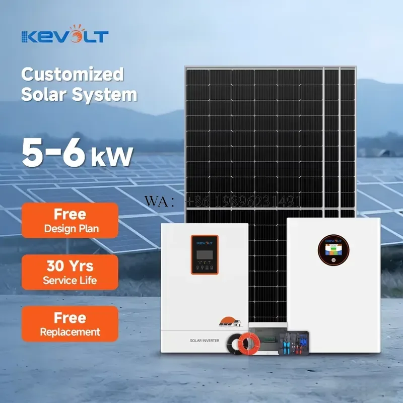 KEVOLT Off Grid Solar Power System Solar Energy System 10kW 15kW Roof Mounting Complete Solar System for Home