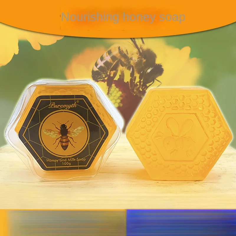 Natural Handmade Honey Hand Gift 100G Nourishing Moisturizing Essential Oil Face Washing Bath Propolis Soap