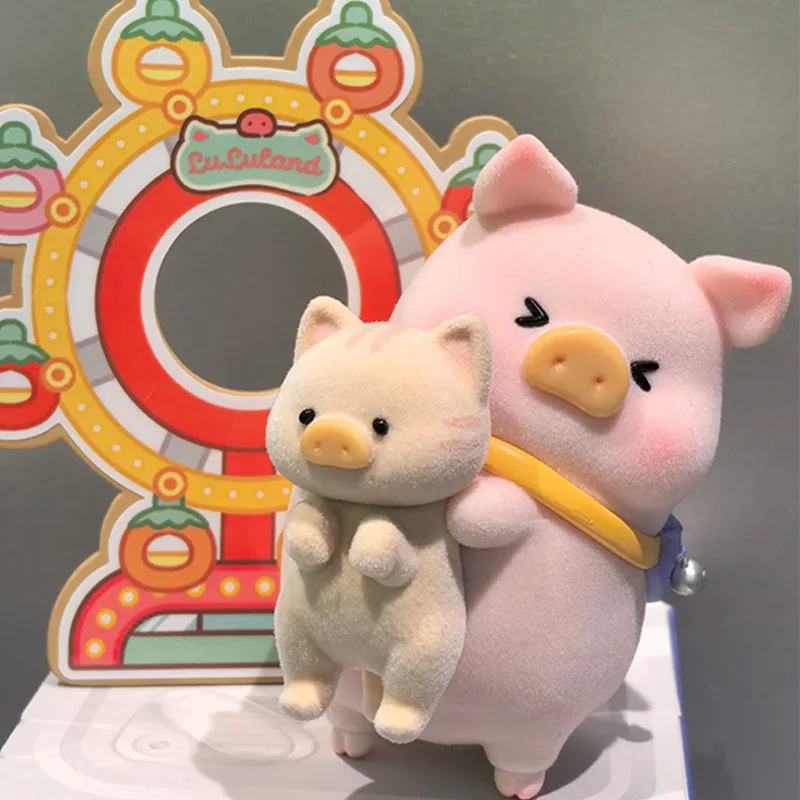 متوفر في المخزون لولو الخنزير سلسلة الجنة الملونة صندوق أعمى الحلي التماثيل ديكور المنزل سطح المكتب صندوق غامض نموذج الدمى لطيف