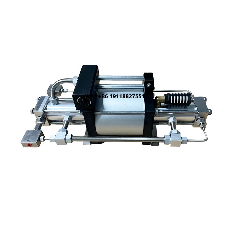 Oil-Free Stainless Steel Pneumatic High Pressure Piston Gas Booster Pump for Automotive Industry ATEX Certified OEM