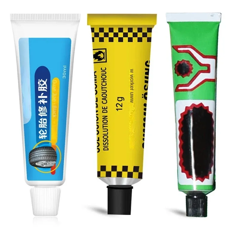 Black Tyre Repair Instant Liquid Strong Rubber Glues Wear-resistant Rubber Non-corrosive Adhesive Glue Car Instant Strong Tools