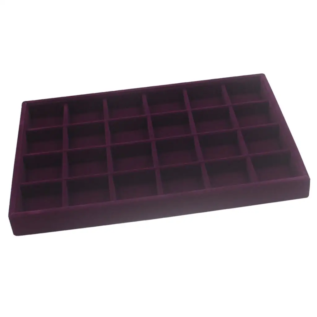Premium Jewelry Display Organizer Tray Glass Top Showcase for  Anniversary Gifts Elegant Storage Solution for Rings Bracelets
