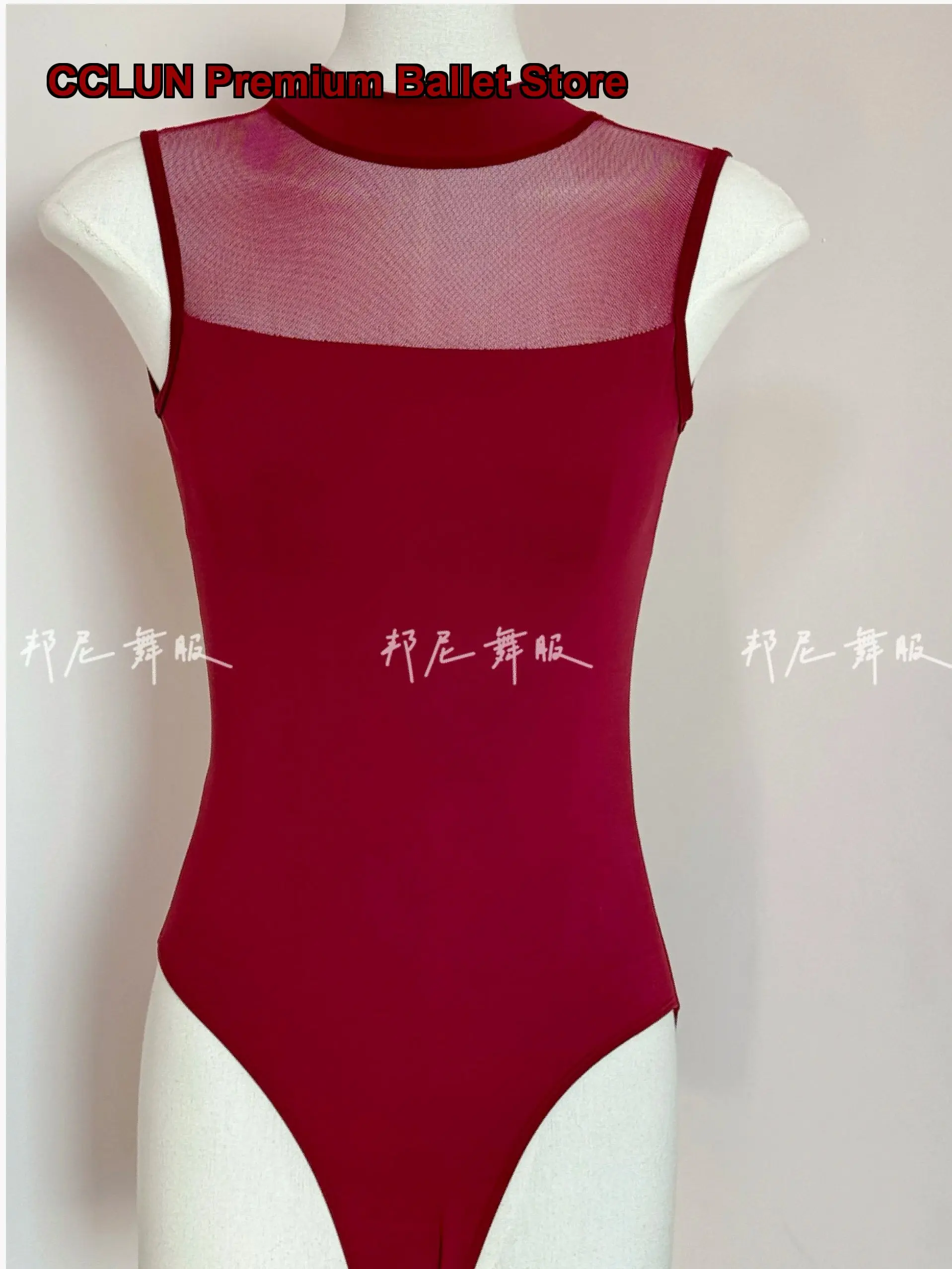 women's-adult-dance-leotard-high-collar-stand-collar-cross-back-for-gymnastics-training-high-neck-art-exam