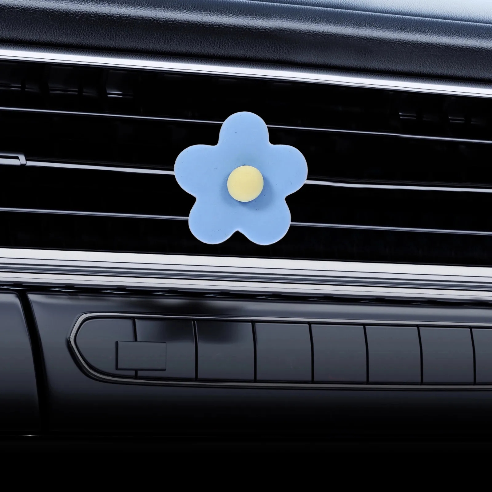 

6 шт. автомобильный зажим для вентиляционного отверстия, диффузор с цветочным дизайном для автомобильного освежителя, украшение интерьера, ароматический аксессуар