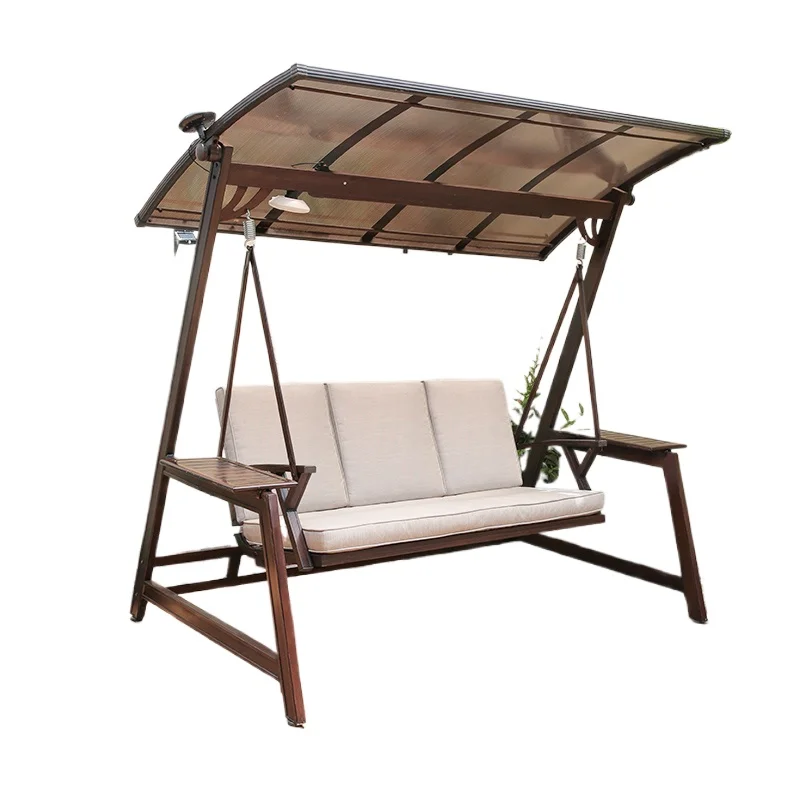 

Outdoor swing Double rocking chair Patio balcony Hanging chair Wrought iron cast aluminum swing