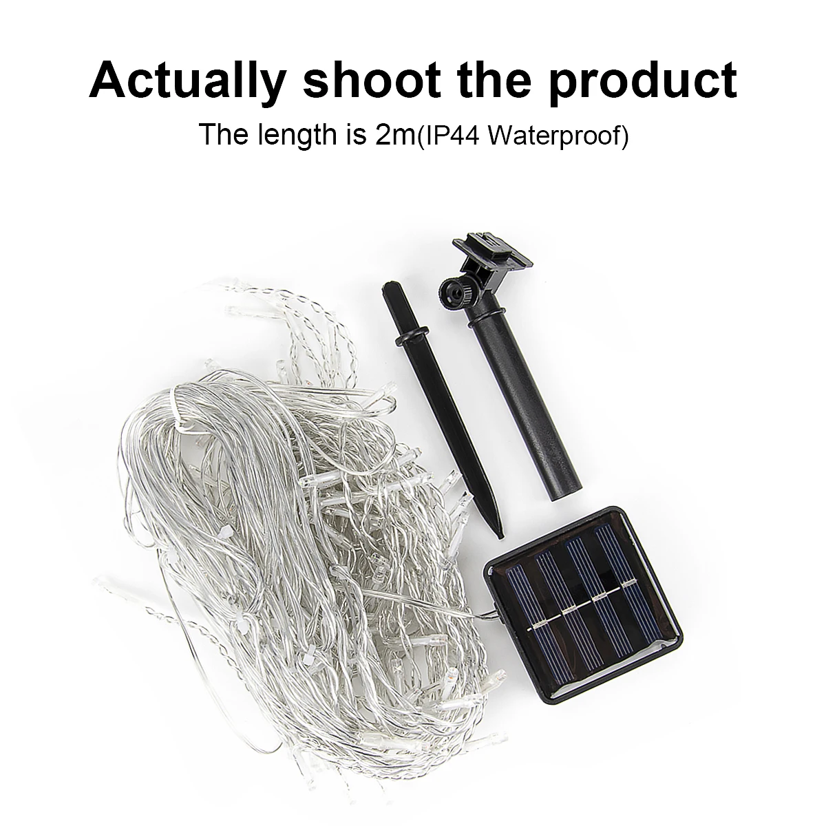 Luci solari per ghiaccioli da esterno 8 modalità di illuminazione per Halloween, Ringraziamento, Natale, vacanze, illuminazione, cortile, grondaia di Natale, decorazioni per esterni