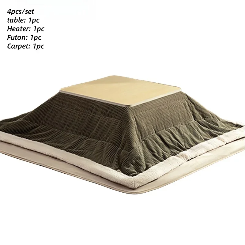 Für 4PCS/Set Fuß Warmmer Kaffee Kotatsu Tisch Japanischen Stil Wohnzimmer Möbel Tatami Erhitzt Tee Tisch Futon Teppich Heizun