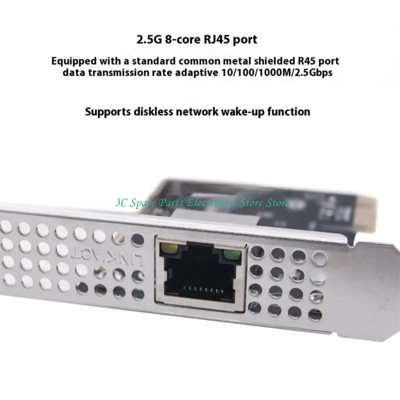 SZ 2.5GBPS PCIE Ethernet Adapters PCIe Networking Card voor Desktop PC Metal afgeschermde RJ45 -poort levert 2500 Mbps