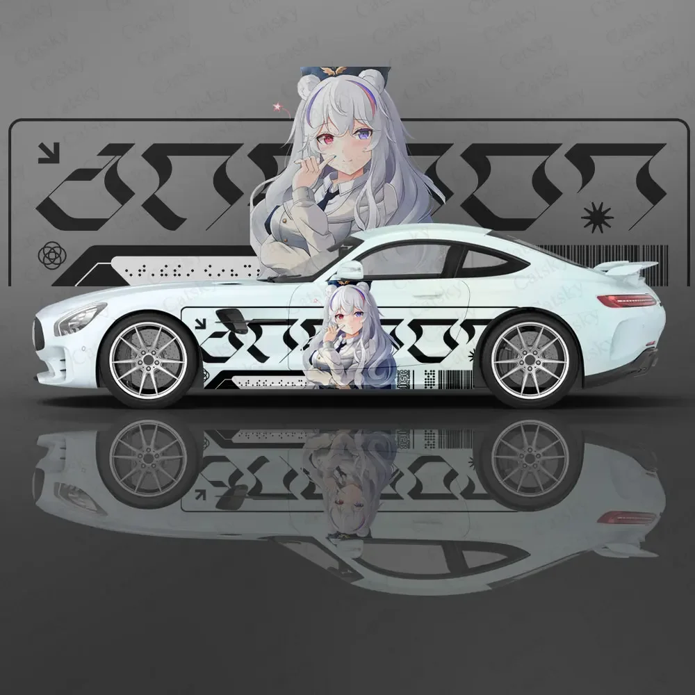 Rosa (Arknights) Anime Girl Cars Decal Flower Vinyl Car Stickers SUV Side Graphics Decals, Universal Size, Vehicle Body-Decals