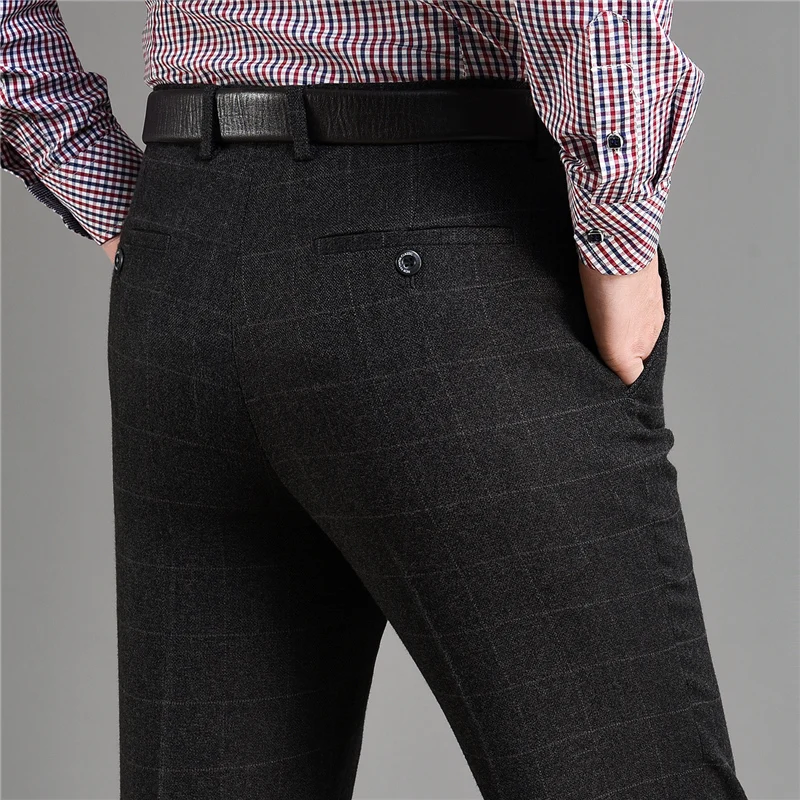 

Мужские шерстяные повседневные брюки прямого кроя: теплые, зимние, осенние, деловые, для отдыха, немнущиеся, не требующие глажки, на флисовой подкладке