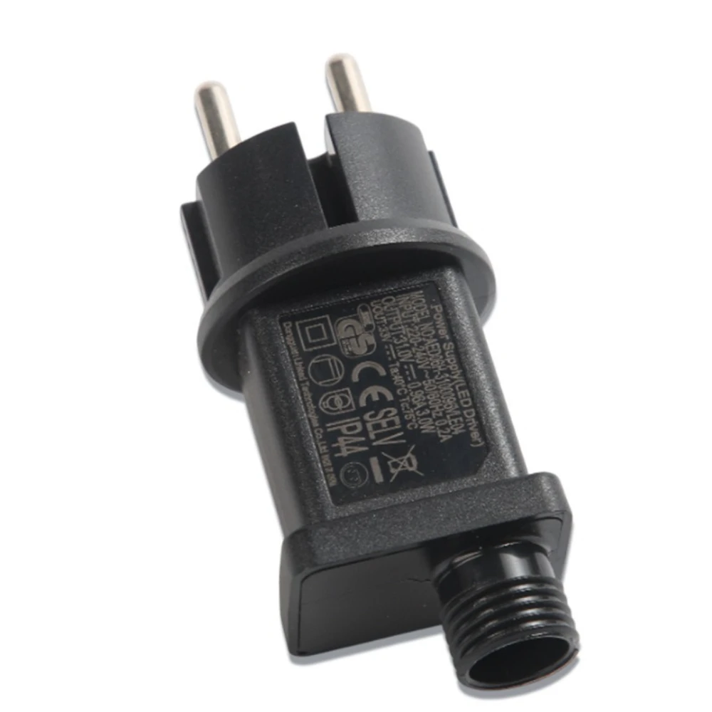 

31V 6W Power Supply Adapter LED Transformer Waterproof IP44 EU Plug Adapter LED Driver Low Voltage for Christmas Tree Lighting