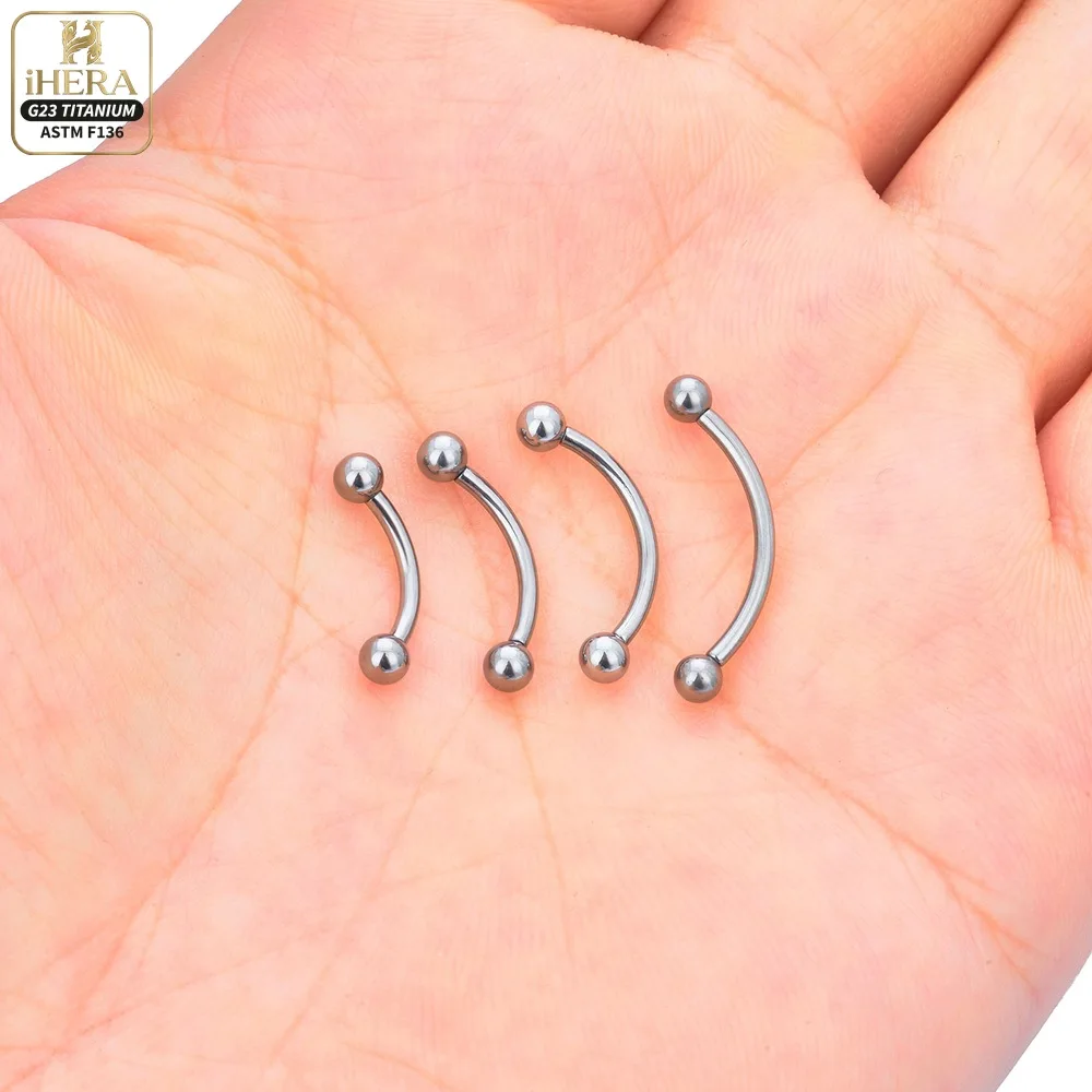 10 Stück Großhandel G23 Titan Labret Lippenpiercing Augenbrauen-Nasenring C-Stab für Damen Septum-Piercing Körperschmuck – Detail 25