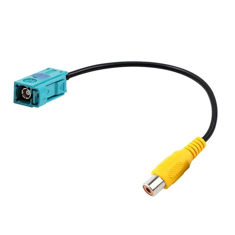 DTB7 Fakra Z Female to RCA Female Video Cable Adapter for Mercedes for Benz Car Reversing Rear View Camera 2X 30cm