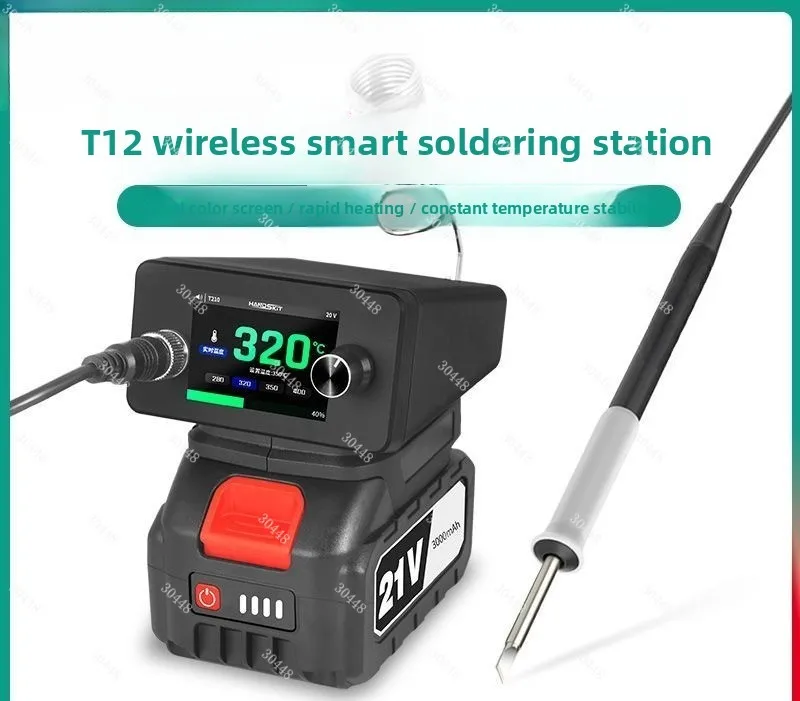 Cordless Soldering Iron Kit USB Rechargeable Wireless Welding Pen Adjustable Temperature Fast Heating Portable Repair Tool