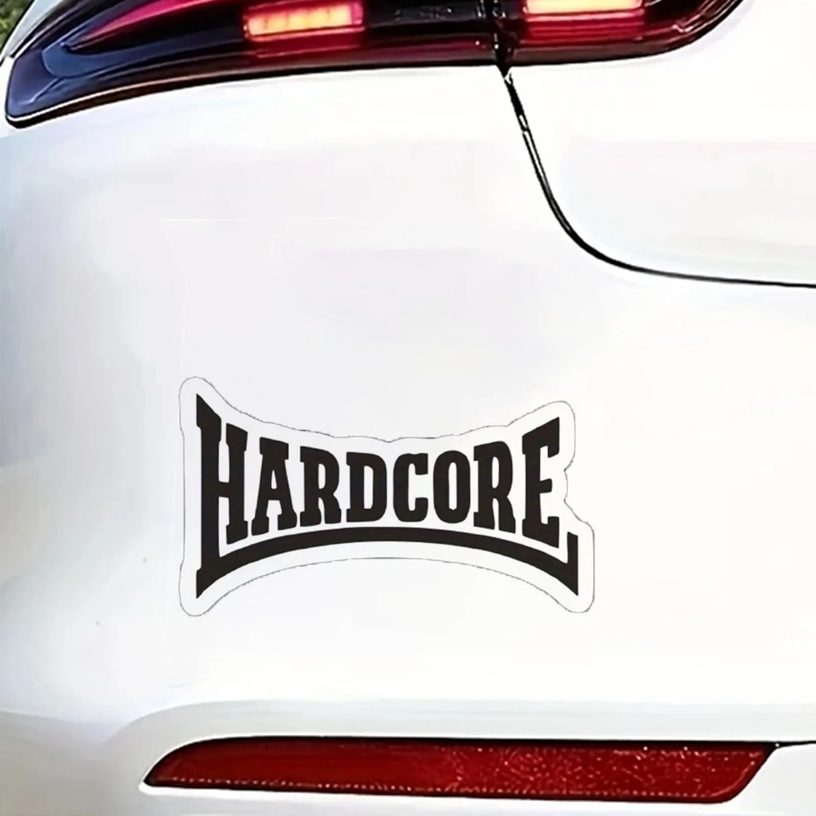 17x10cm Hardcore Car Sticker, Waterproof Vinyl Material Accessories, Funny For Cars, Trucks, Motorcycles, Walls Decal