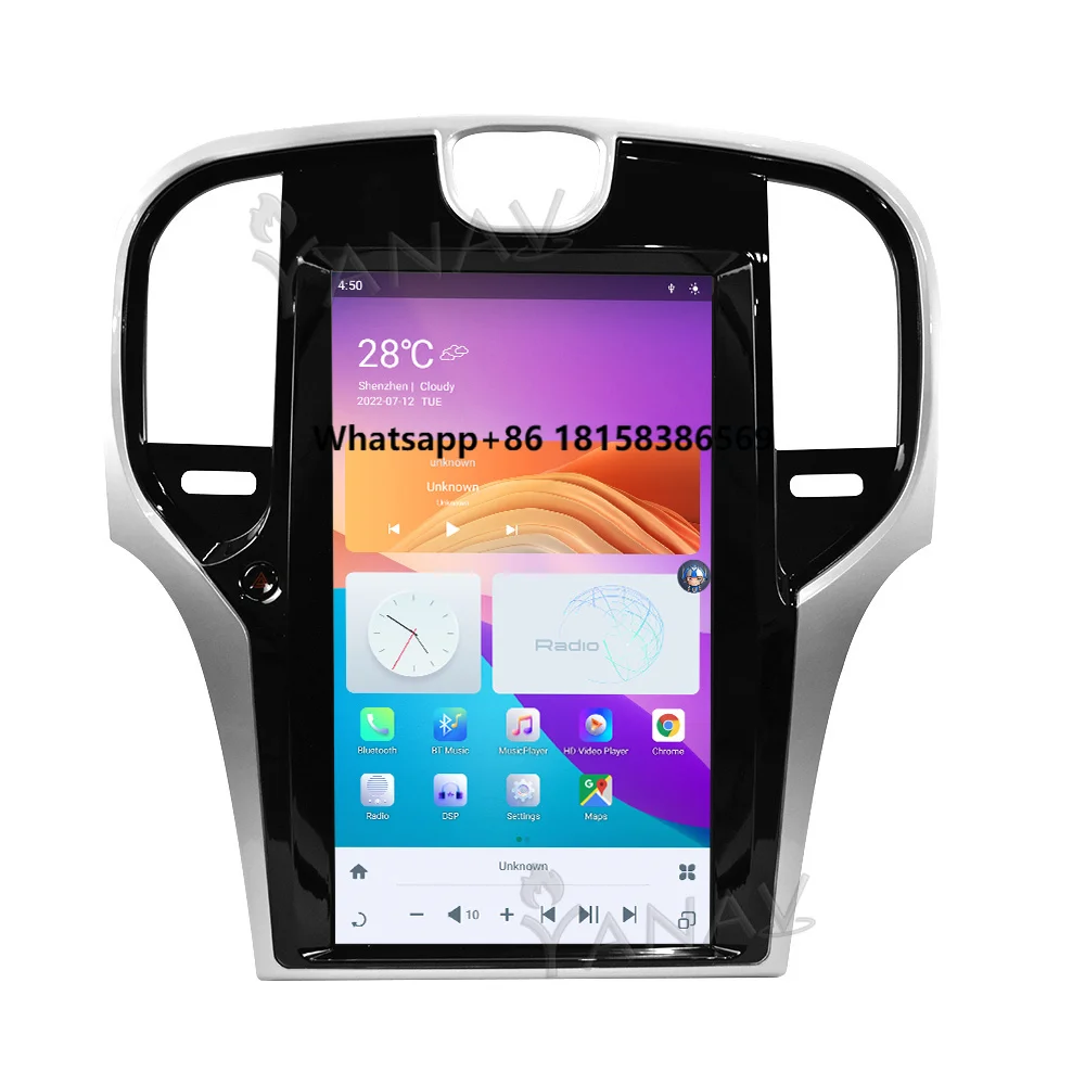 

Android 11 8+128 GB 13.3 Inch Car Radio Multimedia Player for Chrysler 300C 2013-2019 Carplay GPS Navigation Screen