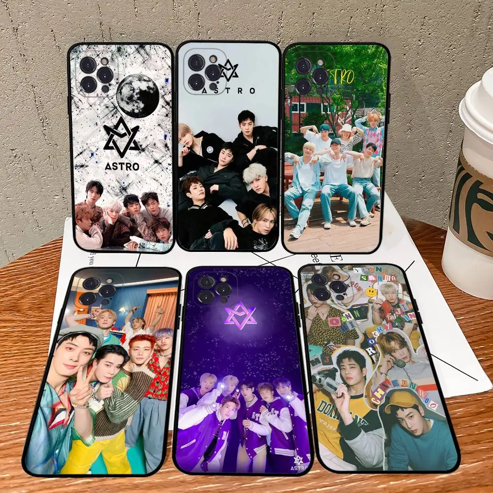 Kpop astro cha eun woo caso de telefone para iphone 17 16 15 14 13 12 mini 11 pro max capa de silicone macio