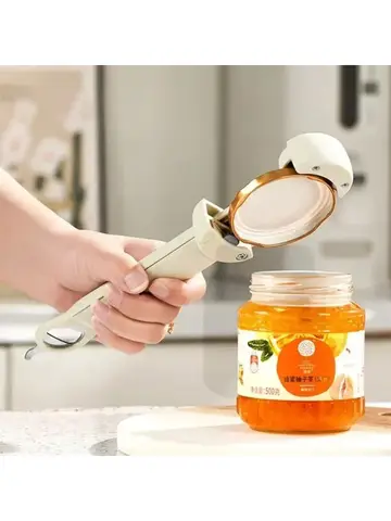 1pc 다기능 병따개 스테인레스 스틸 뚜껑 오프너 Diam 2.5-9.5cm 조정 가능한 WineBeer 캔 오프너 주방 도구