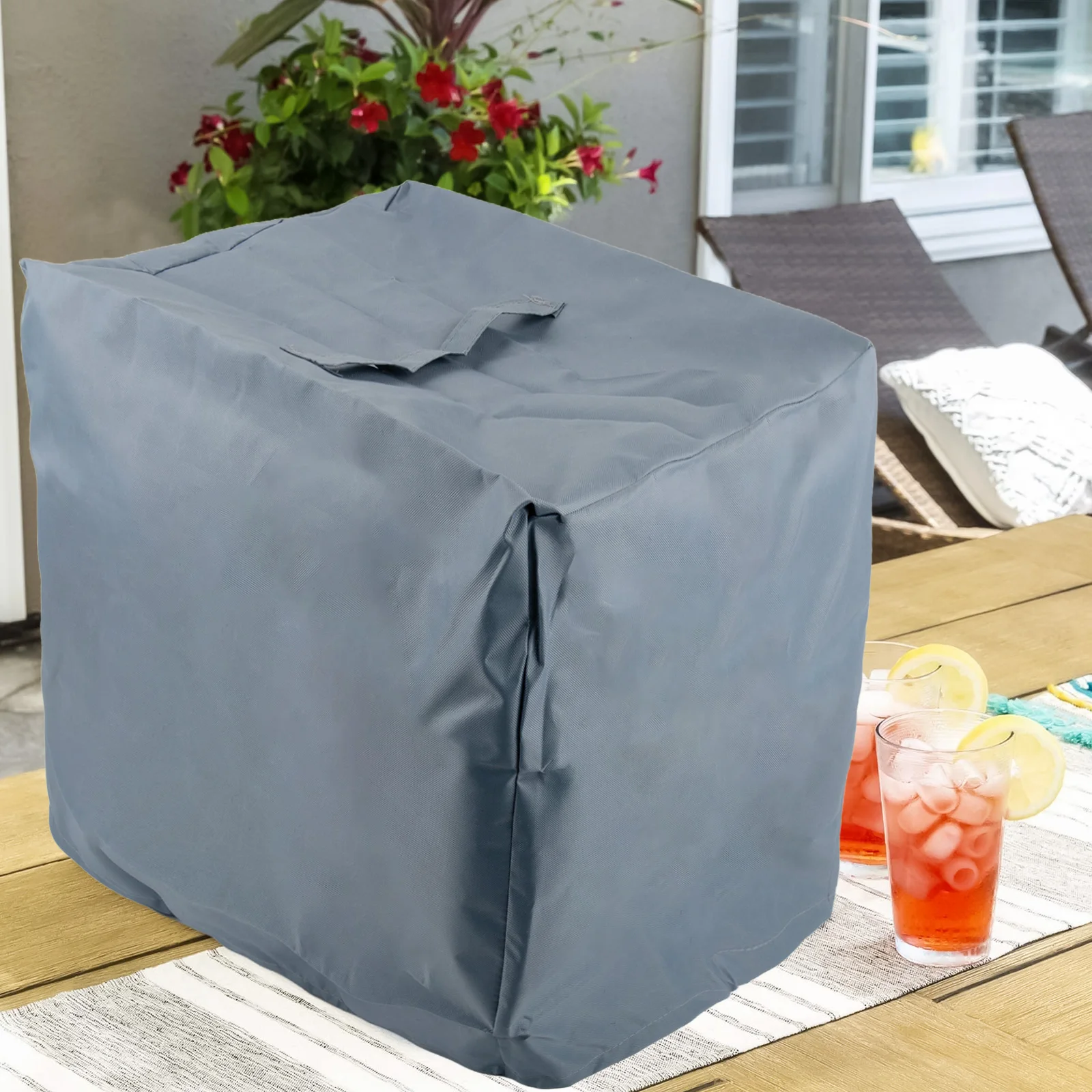 Mini Ice Maker Machine Dustproof Waterproof Protection Cover 420D Oxford Cloth Household Small Ice Machine Dust Cover 33x43x38CM