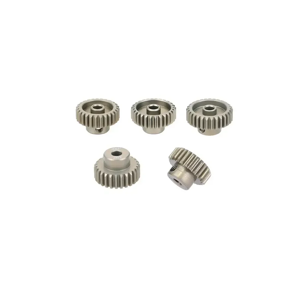 Engranaje de Motor de aleación de aluminio para RC, piñón de 48DP, 3.175mm, 11T, 15T, 17T, 18T, 19T, 20T, 22T, 24T, 28T, 30T, 13T-48T, 1/18, 1/16,