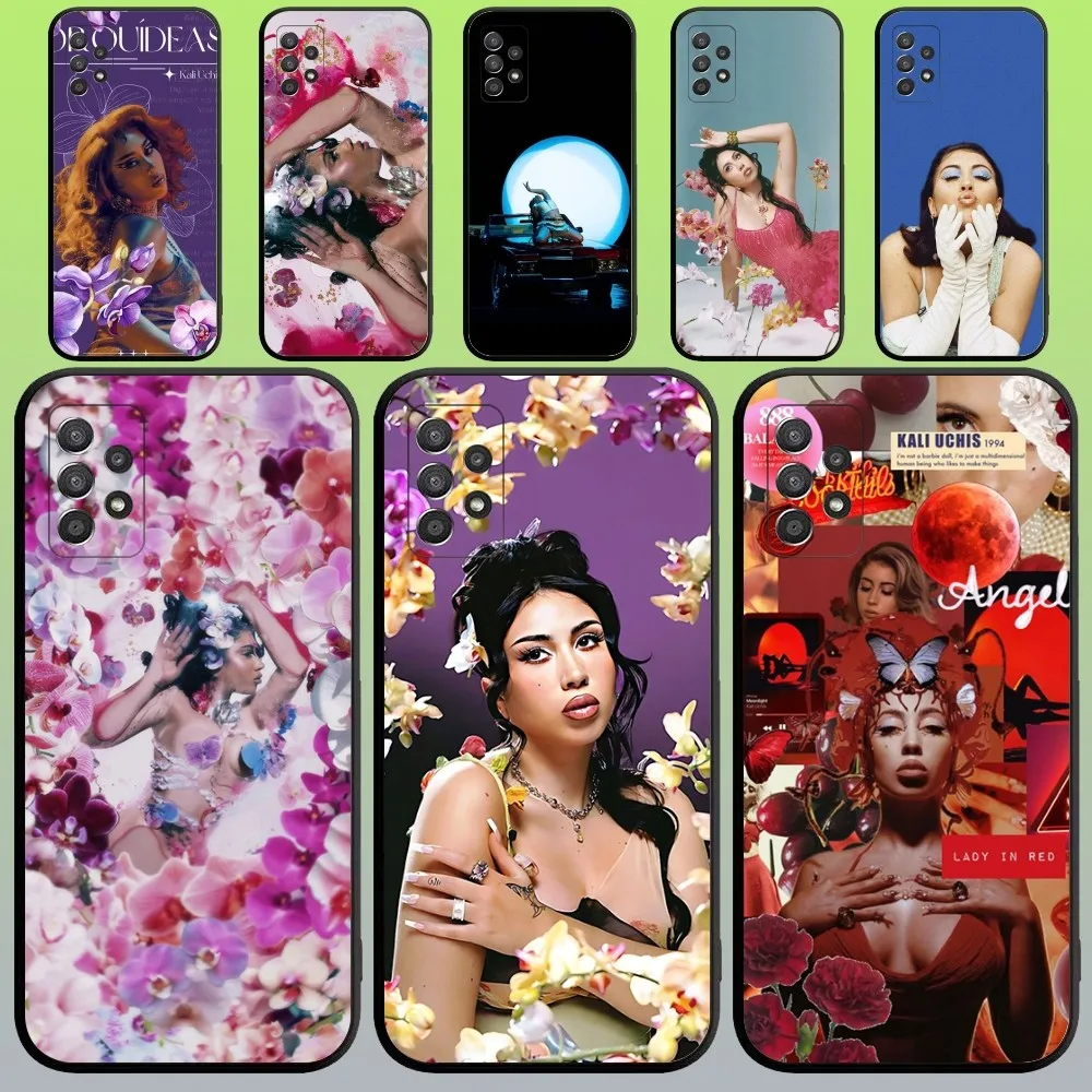 Чехол Kali U-uchi для телефона для Samsung Galaxy A20,A21s,A22,A31,A32,A52,A53,A72,73,A80,A91, мягкий черный Чехол
