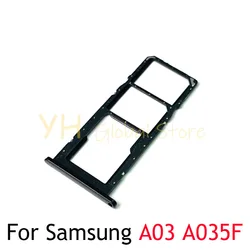 Soporte de bandeja de ranura para tarjeta Sim para Samsung Galaxy A03 A035F, piezas de reparación de tarjeta Sim