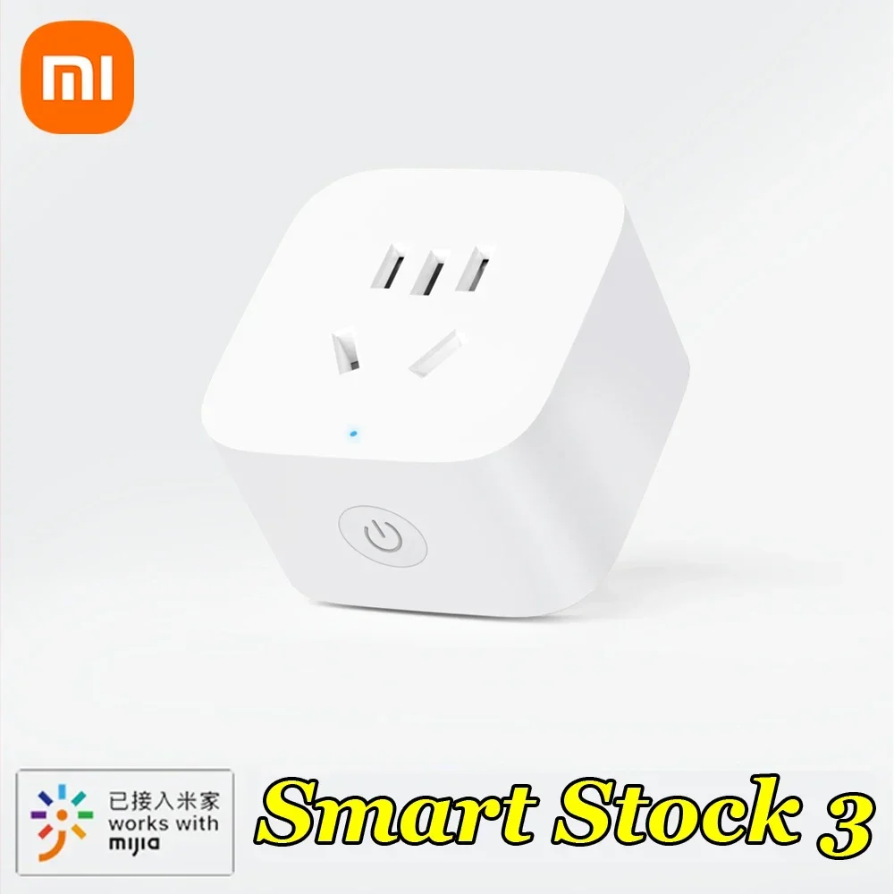 

Xiaomi Mijia Smart Socket 3 WIFI Power Statistics Version Wireless Remote Control Adaptor Power On Off Work With Mihome APP
