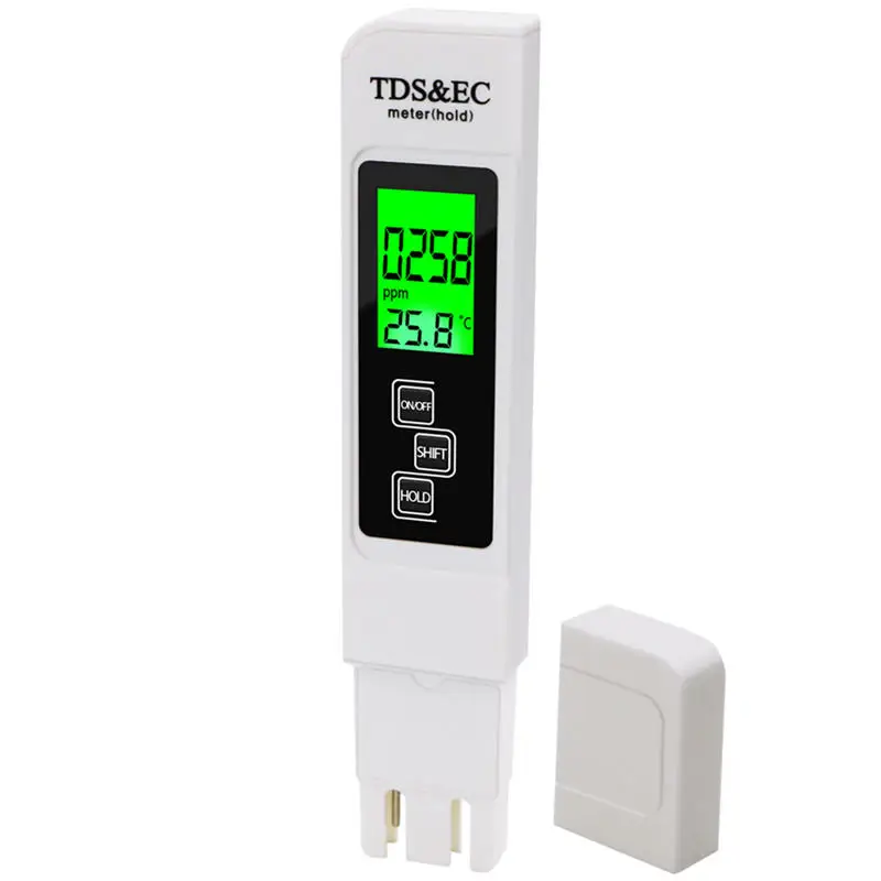 Professional 3 In 1  Tester Water  Meter TDS EC Temperature Meter Digital LCD Water Testing Pen Purity Filter Water Quality