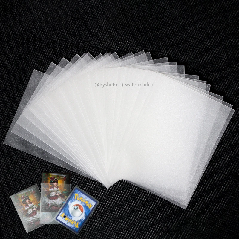 100pcs Card Sleeves Board Game Card Protection Cover Fine Sand Flash Matte Outer Gall Card Sleeves for Pokemon Yugioh MTG TCG