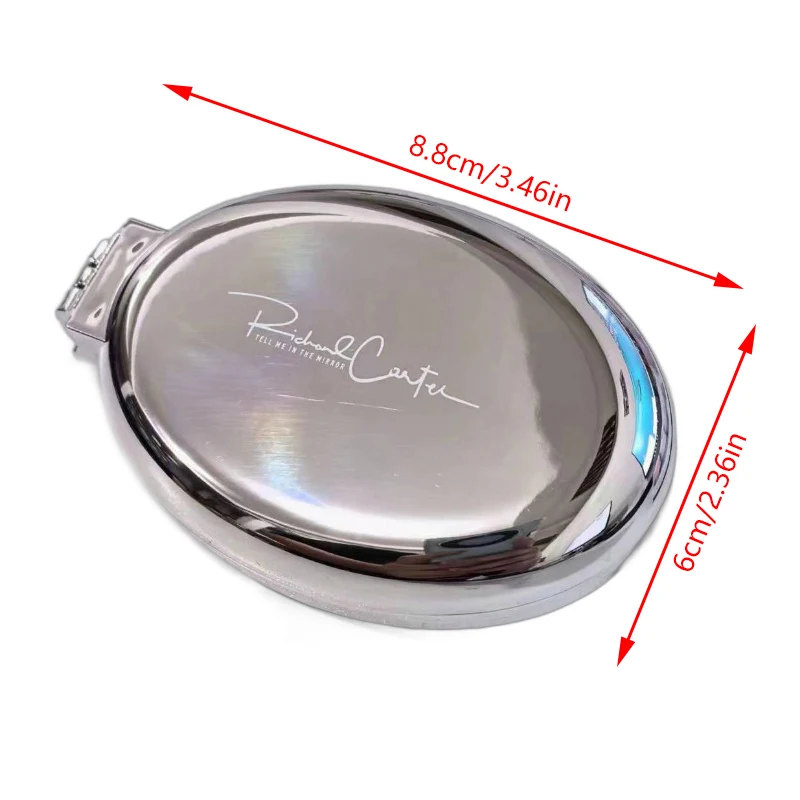 2 in 1 Mini tragbare Klapp kamm Spiegel Luftkissen Versilberung Haarkamm kosmetische Reise tasche Haar bürste Make-up-Tool Geschenk