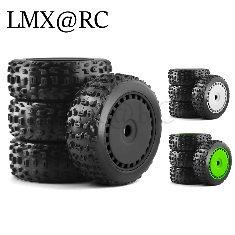 4pcs 116mm 1/8 RC Off-Road Buggy Tires Wheel 17mm Hex for ARRMA Typhon Talion Traxxas Redcat Team Losi Kyosho HPI WR8 HSP RC Car