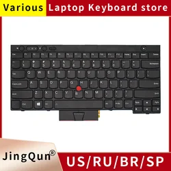 For Lenovo ThinkPad T430 T430I T430S X230 X230T Keyboard T530 W530 L430 L530 Notebook Keyboard US RU Russia Layout 04Y0490