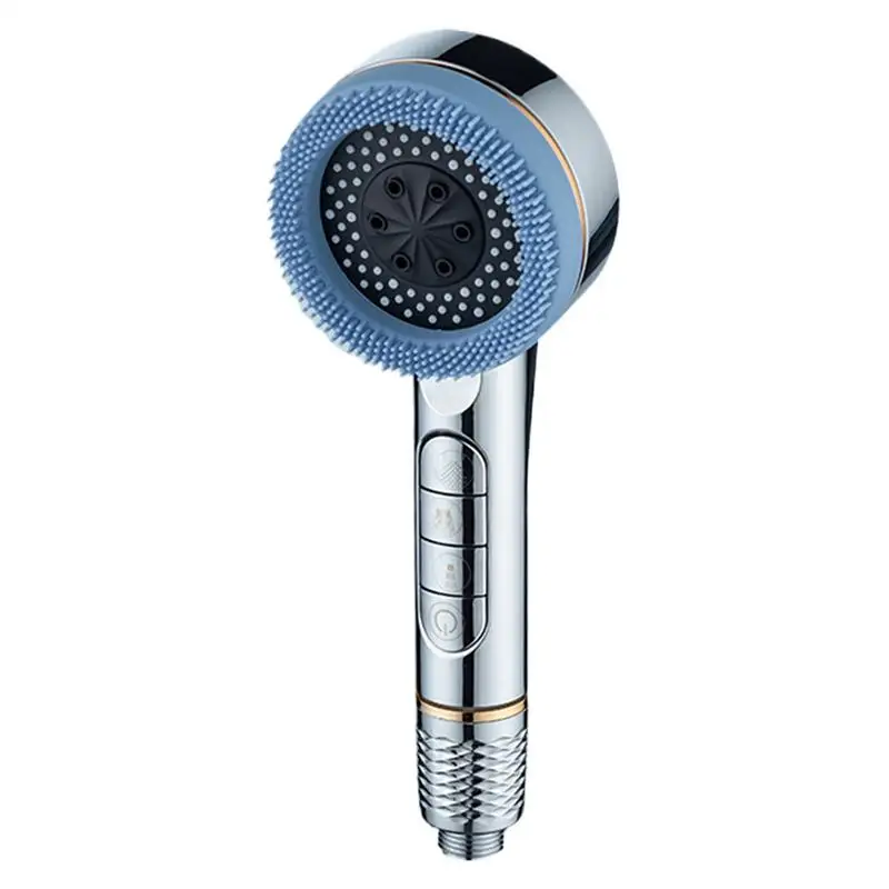 Shower Head With Handheld Multi-Functional Handheld Shower Head With Silicone Massage Brush Shower Accessories Adjustable Hard