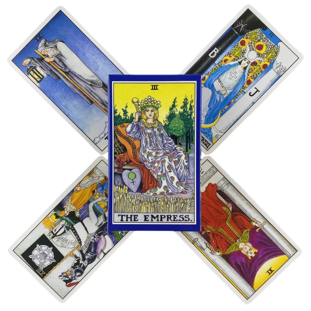 Universal Rider Tarot Cartões Um 78 Deck Oracle Inglês Visions adivinhação Edição Borad Jogando Jogos