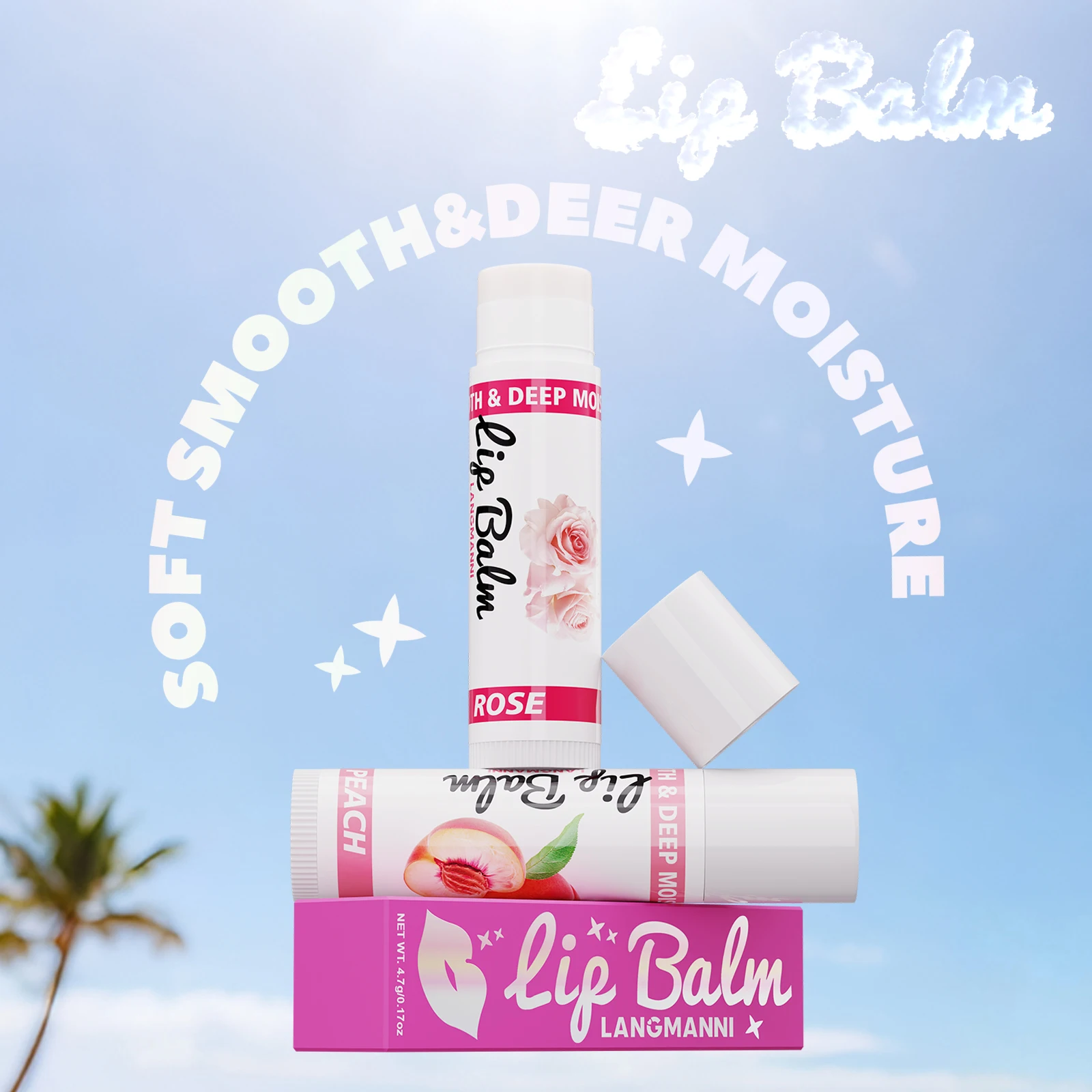 مجموعة بلسم الشفاه مكونة من 12 قطعة مرطبة ومرطبة وسهلة التلطيخ وملمع طبيعي هدية العيد #5