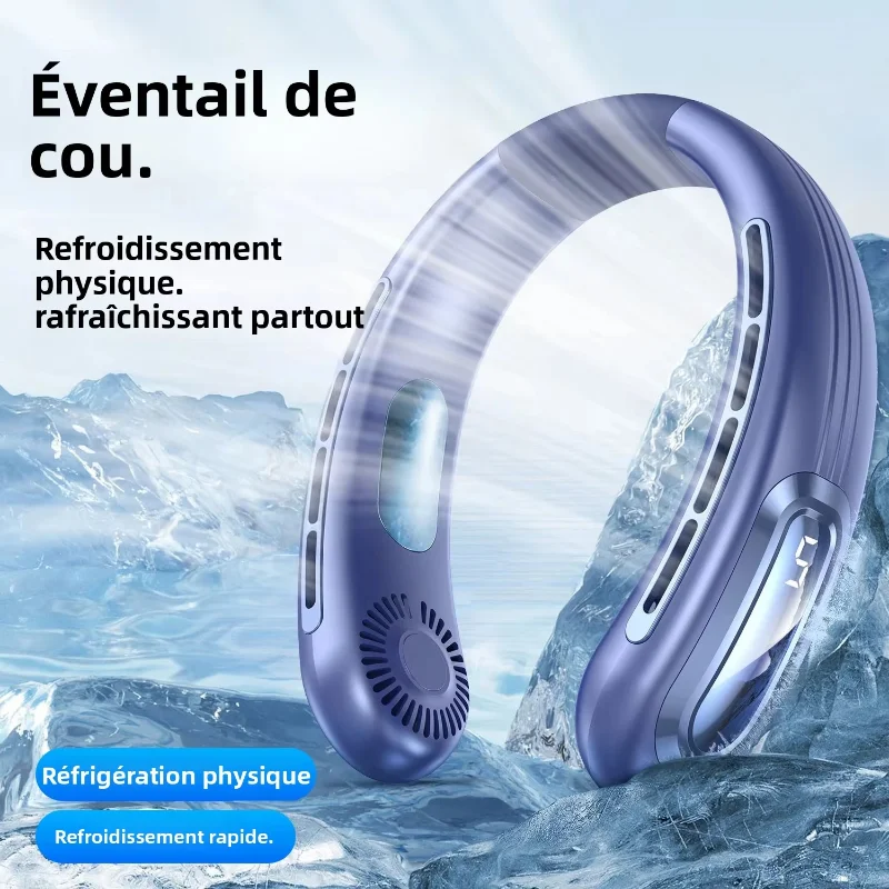 Xiaomi Portable Neck Fan USB Rechargeable Hands-Free 3 Speeds Quiet Cool for Outdoor Office Travel Summer Sale Free Shipping New