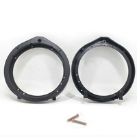 2 Pairs 165mm Car Speaker Adapter Board + Wiring Harness Black For Accord 2008-2012 For Civic 2006-2017 For CR-V 2012-2013