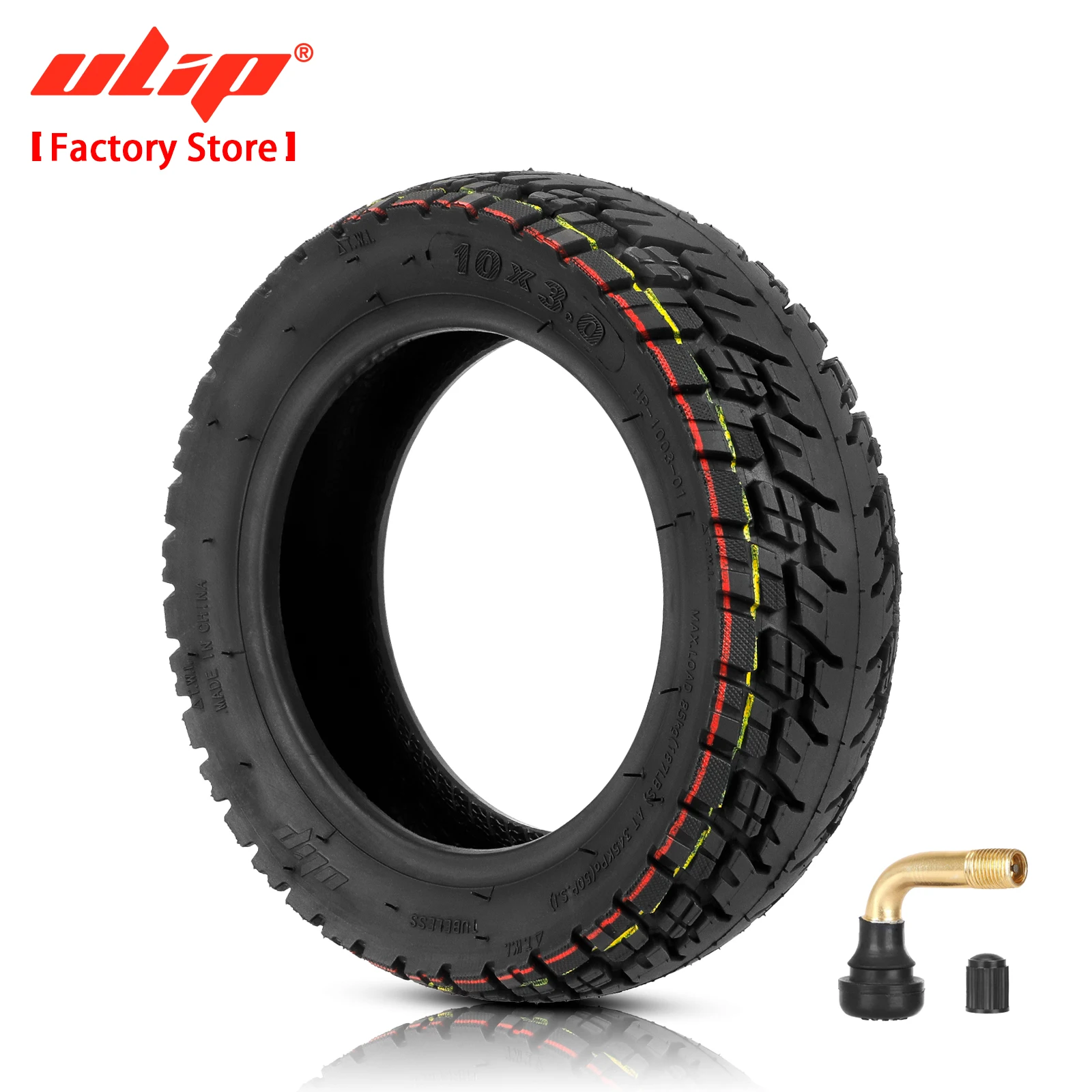 

ULIP 10x3 Off-road Vacuum Tire Scooter 10Inch Tubeless Tire For Zero 10X/Kaabo Wolf Warrior Electric Scooter 255x80 80/65-6 Tire