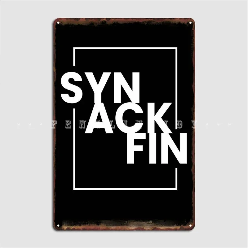 Syn Ack Fin It Hacker Code Poster Metal Plaque Wall Mural Kitchen Personalized Wall Plaque Tin Sign Poster