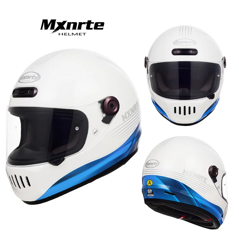 

Mxnrte Motorcycle Retro Cruise Helmet Men's and Women's All-Inclusive WinterFull HelmetFour Seasons casco perro cascos para moto