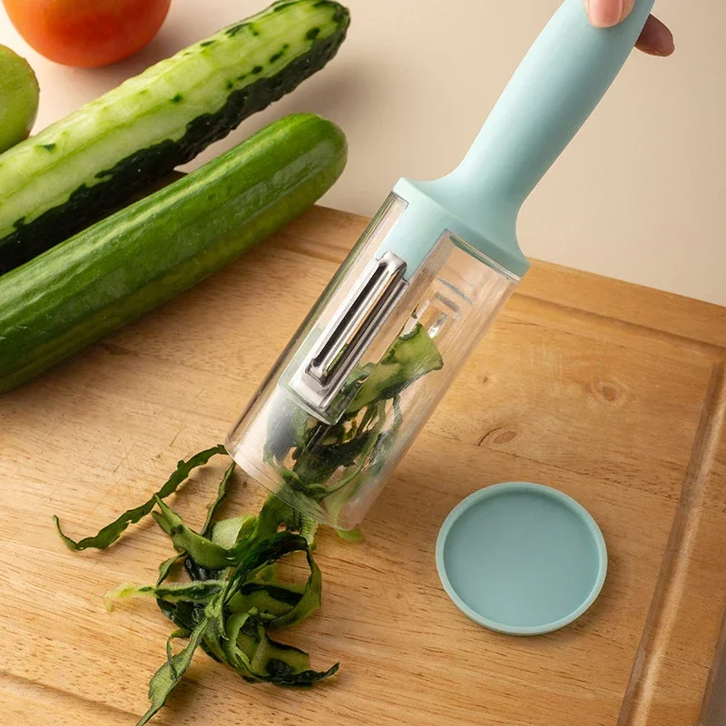 

Versatile Kitchen Peeler - Fish Scale Remover & Fruit/Vegetable Peeler Anti-Splash Storage Knife Practical Kitchen Gadget