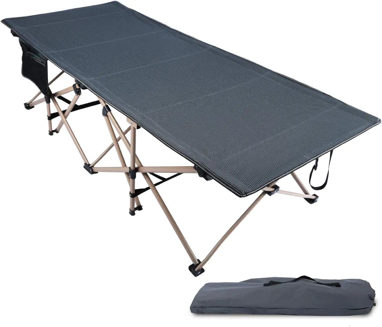 

Camping Cots for Adults 500lbs, 33.5'' Extra Wide Tall Sleeping Cots Heavy Duty, XL Cots Portable for Outdoor